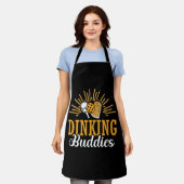 Dinking Buddies Pickleball Paddle Sports Game Schürze (Getragen)
