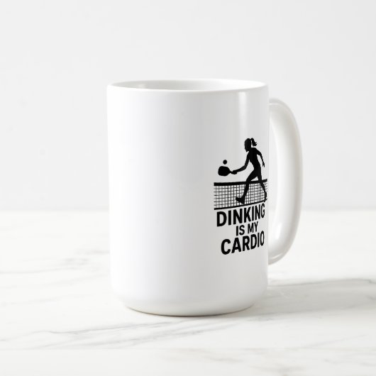 Dinking is My Cardio Kaffeetasse (VorderseiteRechts)