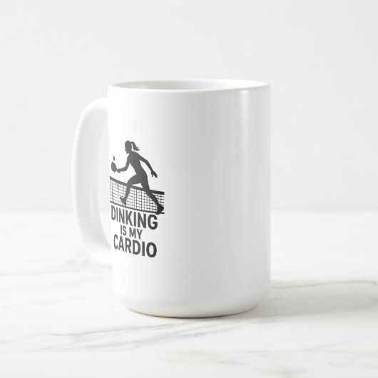 Dinking is My Cardio Kaffeetasse (Vorderseite Links)