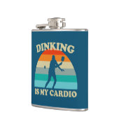Dinking ist mein Cardio Pickleball Flachmann (Links)