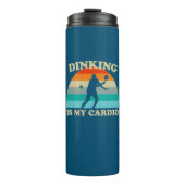 Dinking ist mein Cardio Pickleball Thermosbecher (Vorderseite)