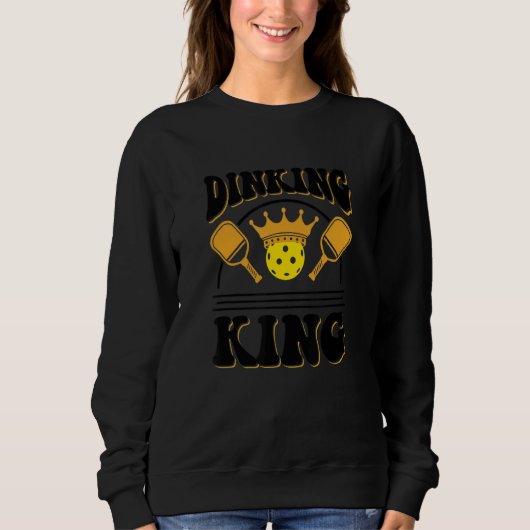 Dinking King Men Pickleball Player 1 Sweatshirt (Vorderseite)