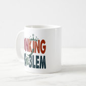 Dinking Problem Pickleball - Court-Side-Spaß Kaffeetasse (Vorderseite Links)