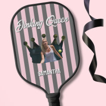 Dinking Queen Foto Rosa und Grau gestreift individ