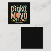 Dinko de Mayo Funny Cinco de Mayo Pickleball Pun Quadratische Visitenkarte (Vorne/Hinten)