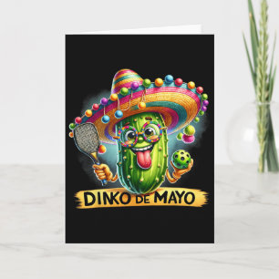 Dinko De Mayo Lustige Cinco De Mayo Pickleball Män Karte