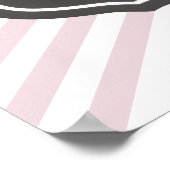 Dinks and Drinks Pink & Green Pickleball Willkomme Poster (Ecke)