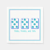 Dinks, Drinks & Dots / Pickleball Mahjong Pung  Serviette (Vorderseite)