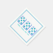 Dinks, Drinks & Dots / Pickleball Mahjong Pung  Serviette (Ecke)