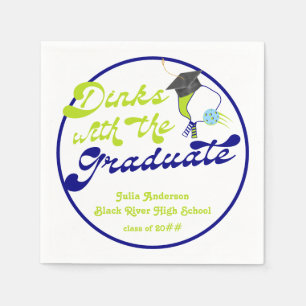 Dinks mit dem Graduate Pickleball Abschluss Serviette