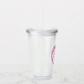 Dinks mit dem Pink Pickleball-Abschluss Graduate Acryltrinkbecher (Rechts)