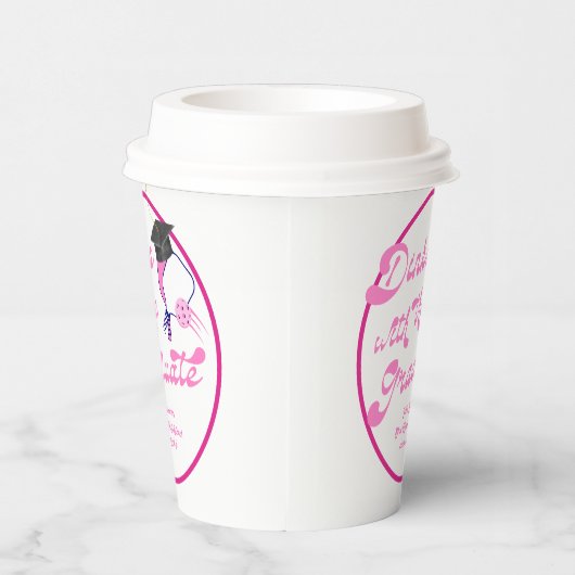 Dinks mit dem Pink Pickleball-Abschluss Graduate Pappbecher (Rechts)