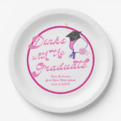 Dinks mit dem Pink Pickleball-Abschluss Graduate Pappteller (Vorderseite)