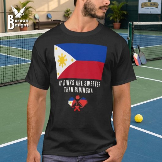 DINKS SÜßER ALS BIBINGKA Philippinen Pickleball T-Shirt