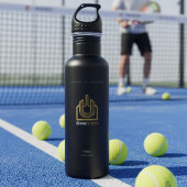 DINKVIBES Elite Luxury Custom Name Water Bottle -  Edelstahlflasche