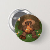 Dinky Bär in der Liebe Button (Vorne & Hinten)