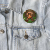 Dinky Bär in der Liebe Button (Beispiel)
