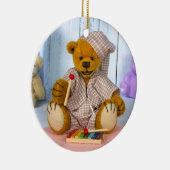 Dinky Bär mit Xylophone Keramikornament (Rechts)
