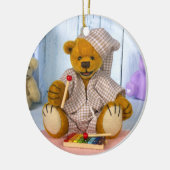 Dinky Bär mit Xylophone Keramikornament (Links)