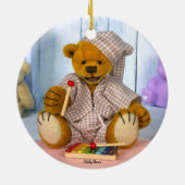 Dinky Bär mit Xylophone Keramikornament (Hinten)