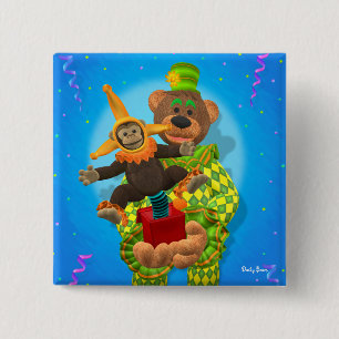 Dinky Bären Clown u. Herr Zippy im Kasten Button