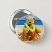 Dinky Bären Hula Tänzer Button (Vorne & Hinten)