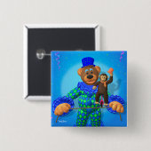 Dinky Bärn-Clown mit seinem kleinen Freund Button (Vorne & Hinten)