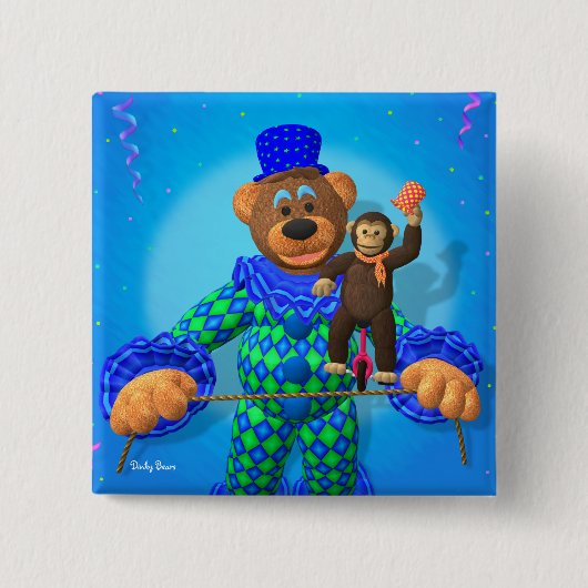 Dinky Bärn-Clown mit seinem kleinen Freund Button (Vorderseite)