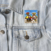 Dinky Bärn-Tag am Strand Button (Beispiel)