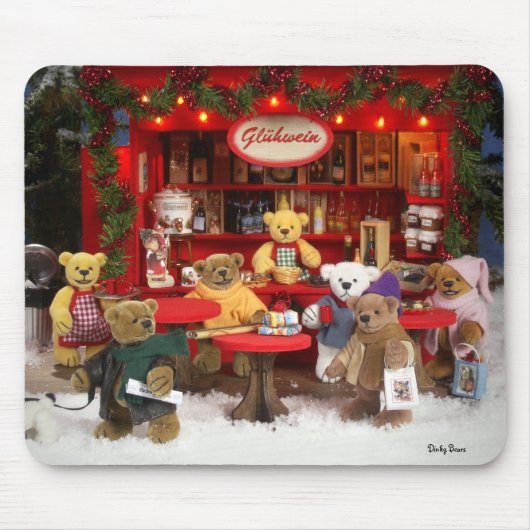 Dinky Bärn-Weihnachtsmarkt Mousepad (Vorne)