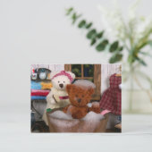 Dinky Bars: Bath Day Postkarte (Stehend Vorderseite)