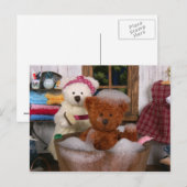 Dinky Bars: Bath Day Postkarte (Vorne/Hinten)