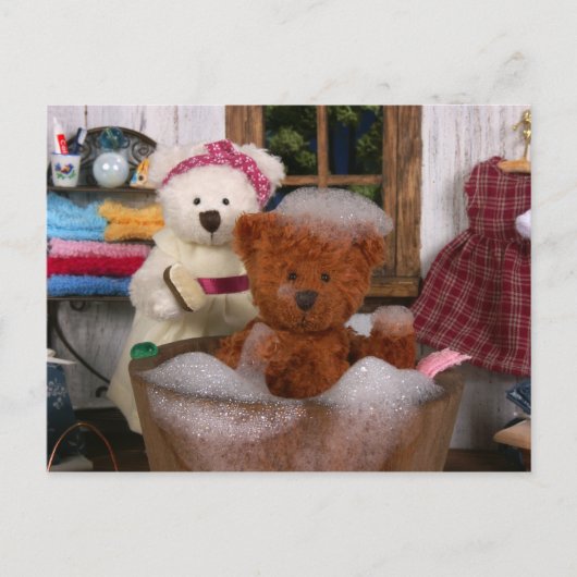Dinky Bars: Bath Day Postkarte (Vorderseite)