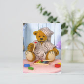 Dinky Bear mit Xylophone Postkarte (Stehend Vorderseite)