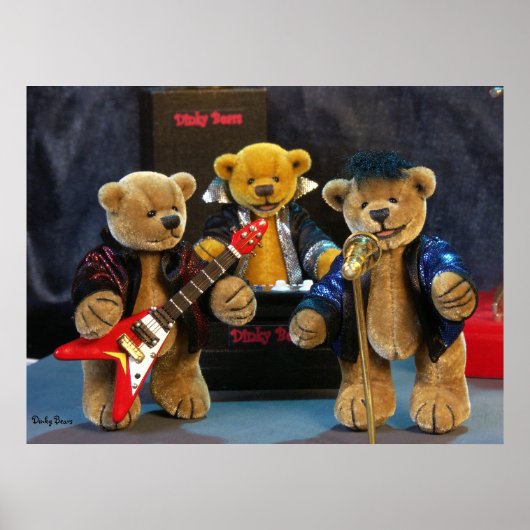 Dinky Bears auf Bühne Poster (Vorne)