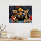 Dinky Bears auf Bühne Poster (Küche)
