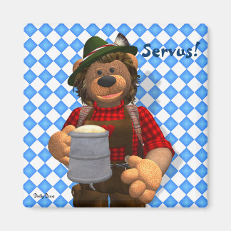 Dinky Bears Bavarian Oktoberfest Bear Magnet
