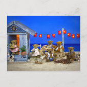 Dinky Bears: Beach Party Postkarte (Vorderseite)