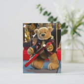 Dinky Bears Gitarrist Postkarte (Stehend Vorderseite)