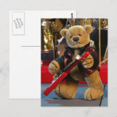 Dinky Bears Gitarrist Postkarte (Vorne/Hinten)