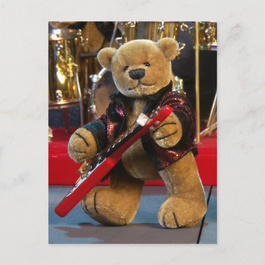 Dinky Bears Gitarrist Postkarte (Vorderseite)