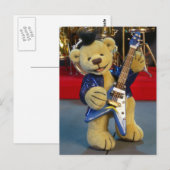 Dinky Bears Gitarrist Postkarte (Vorne/Hinten)