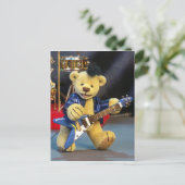Dinky Bears Gitarrist Postkarte (Stehend Vorderseite)