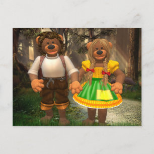 Dinky Bears Hansel und Grethel Postkarte