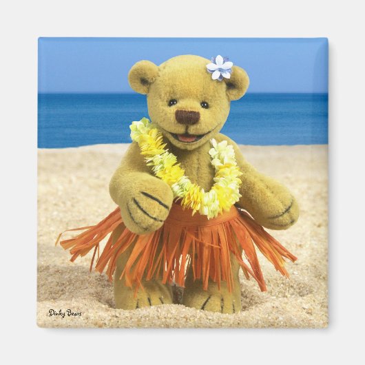 Dinky Bears Hula Dancer Magnet (Vorne)