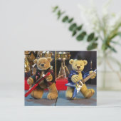 Dinky Bears im Konzert Postkarte (Stehend Vorderseite)