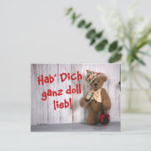 Dinky Bears: Liebeserklärung Postkarte (Stehend Vorderseite)