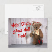 Dinky Bears: Liebeserklärung Postkarte (Vorne/Hinten)