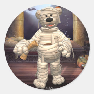 Dinky Bears Little Mummy Runder Aufkleber