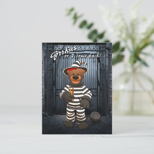 Dinky Bears Little Trick oder Treateur Prisoner Postkarte (Stehend Vorderseite)